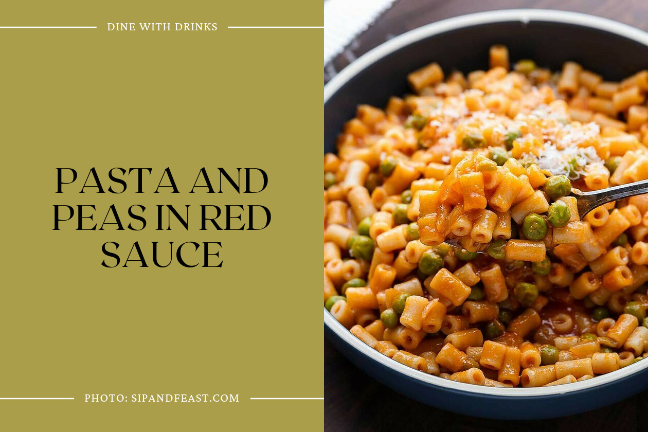 Pasta And Peas In Red Sauce