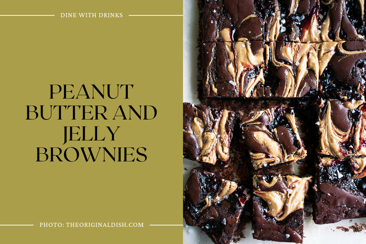 Peanut Butter And Jelly Brownies