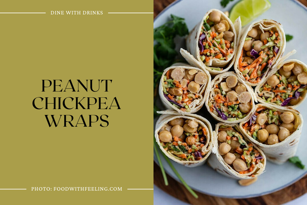 Peanut Chickpea Wraps
