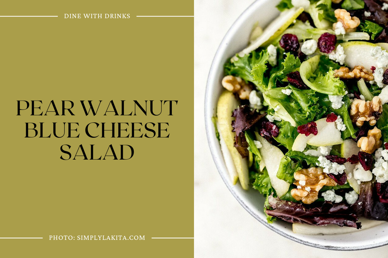 Pear Walnut Blue Cheese Salad