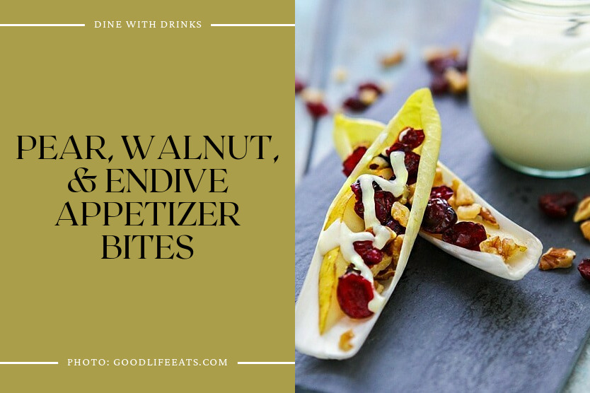 Pear, Walnut, & Endive Appetizer Bites