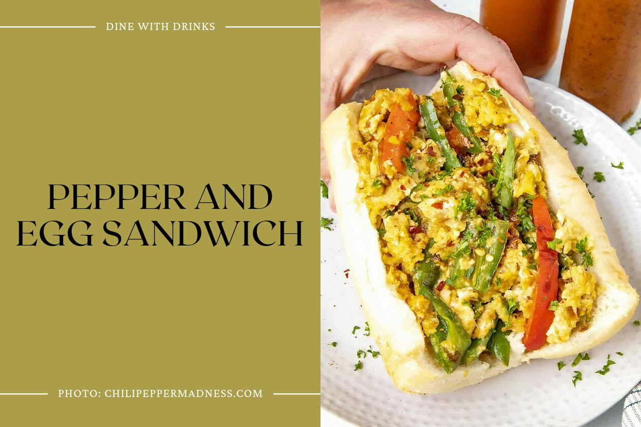 Pepper And Egg Sandwich