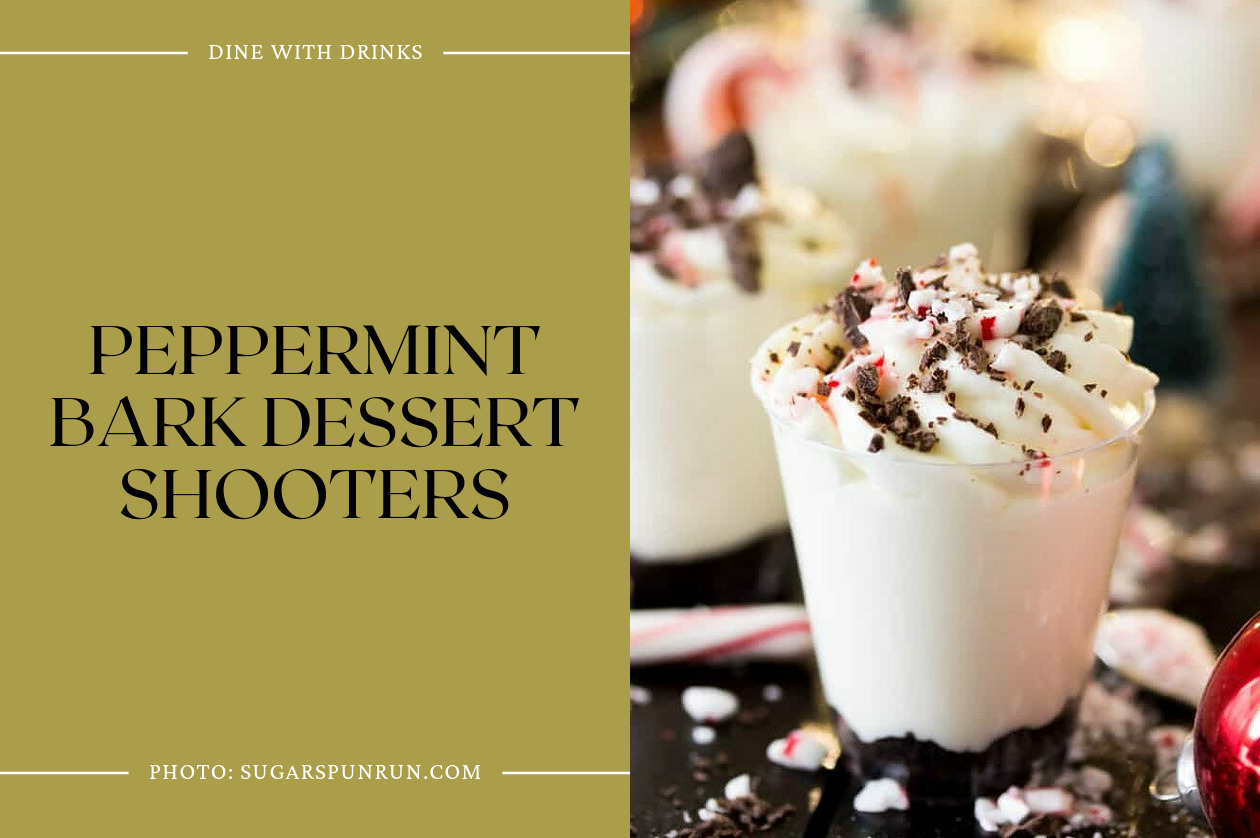 Peppermint Bark Dessert Shooters