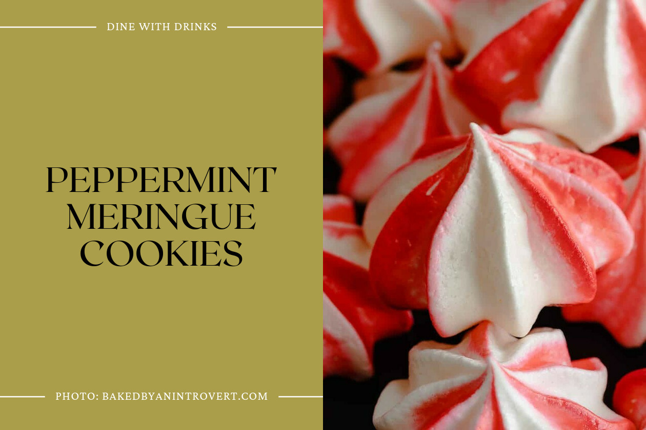 Peppermint Meringue Cookies