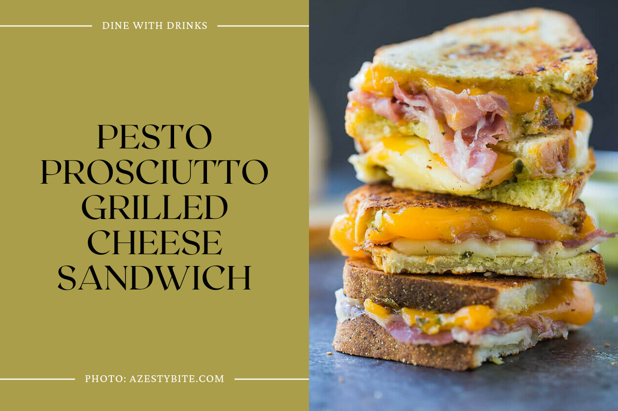 Pesto Prosciutto Grilled Cheese Sandwich