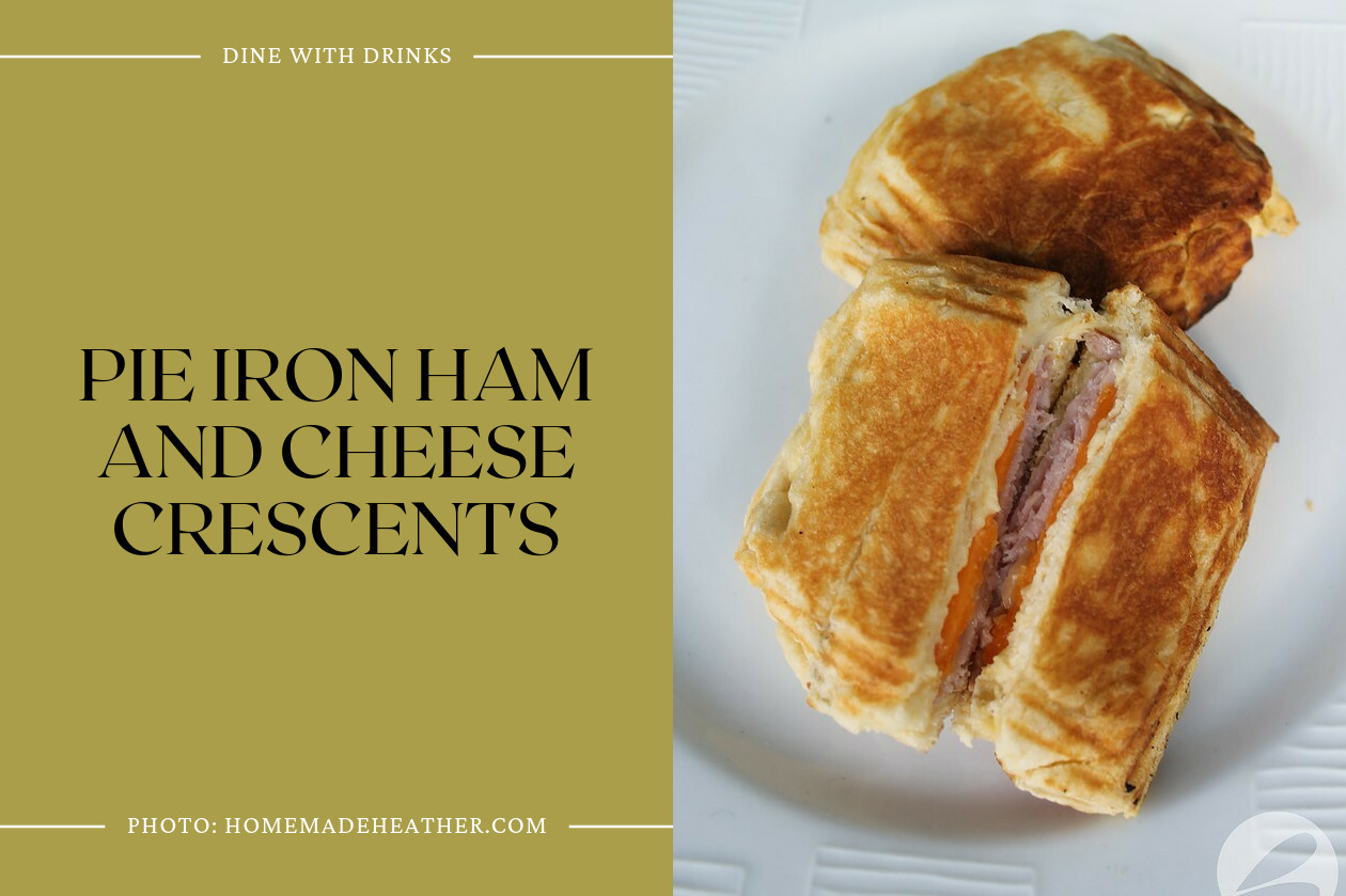 Pie Iron Ham And Cheese Crescents