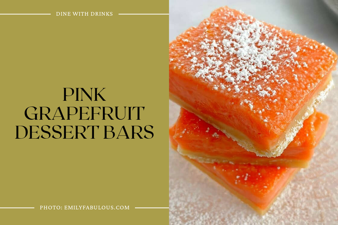 Pink Grapefruit Dessert Bars