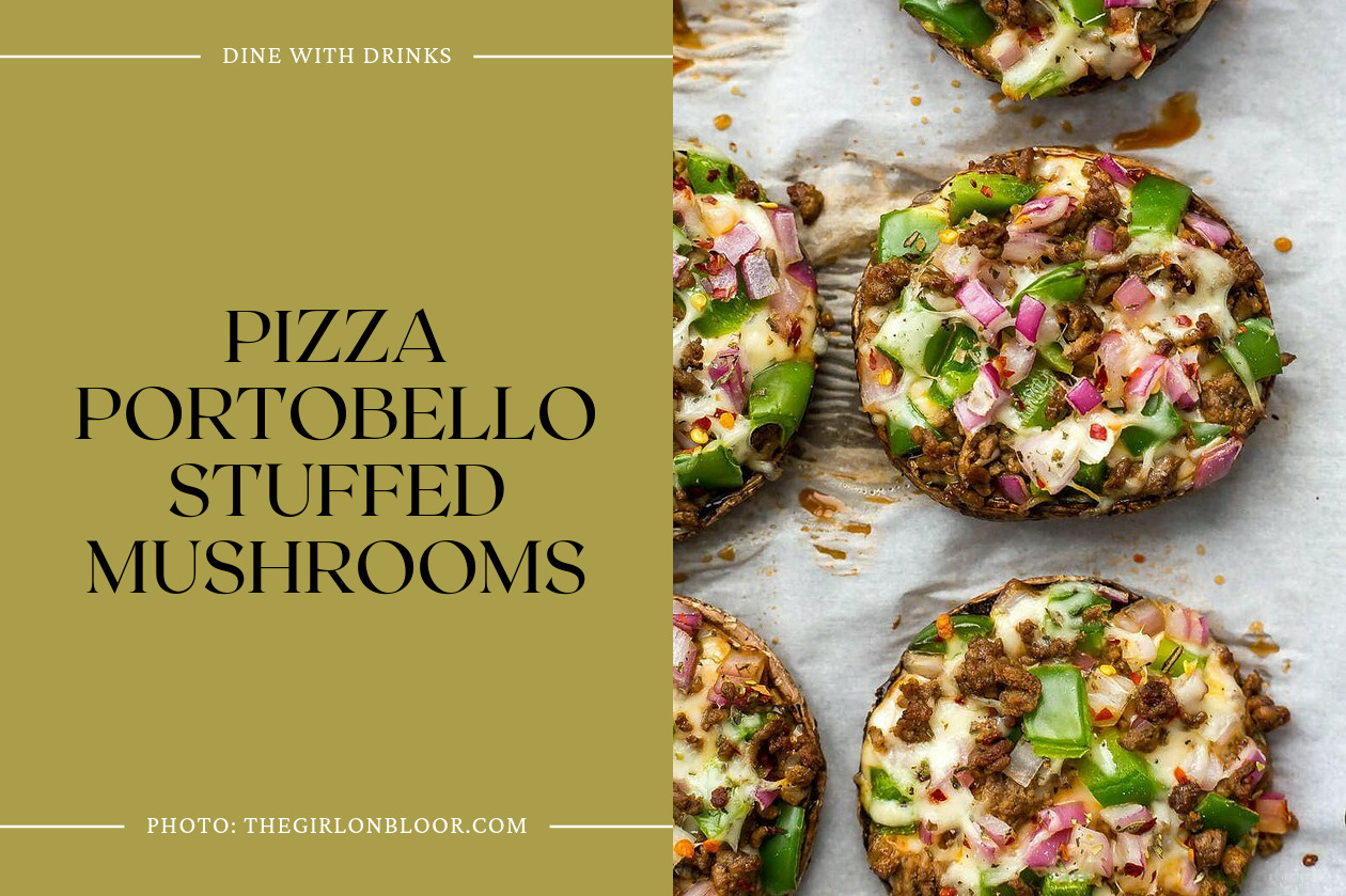 Pizza Portobello Stuffed Mushrooms