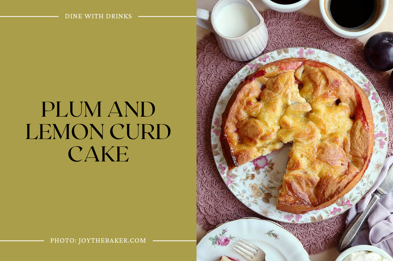 Plum And Lemon Curd Cake