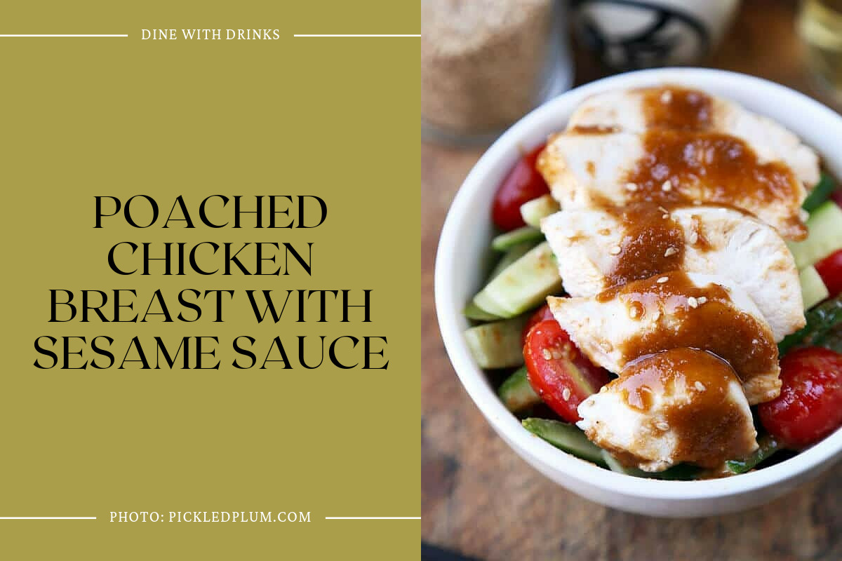Poached Chicken Breast With Sesame Sauce