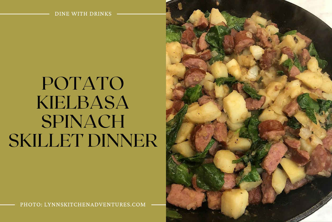 Potato Kielbasa Spinach Skillet Dinner