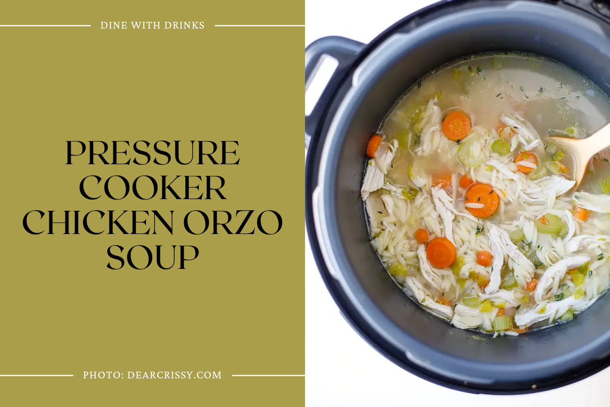 Pressure Cooker Chicken Orzo Soup