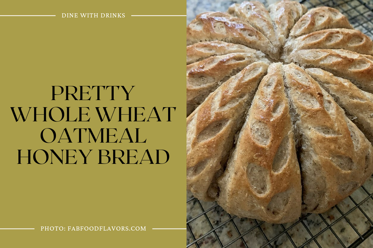 Pretty Whole Wheat Oatmeal Honey Bread