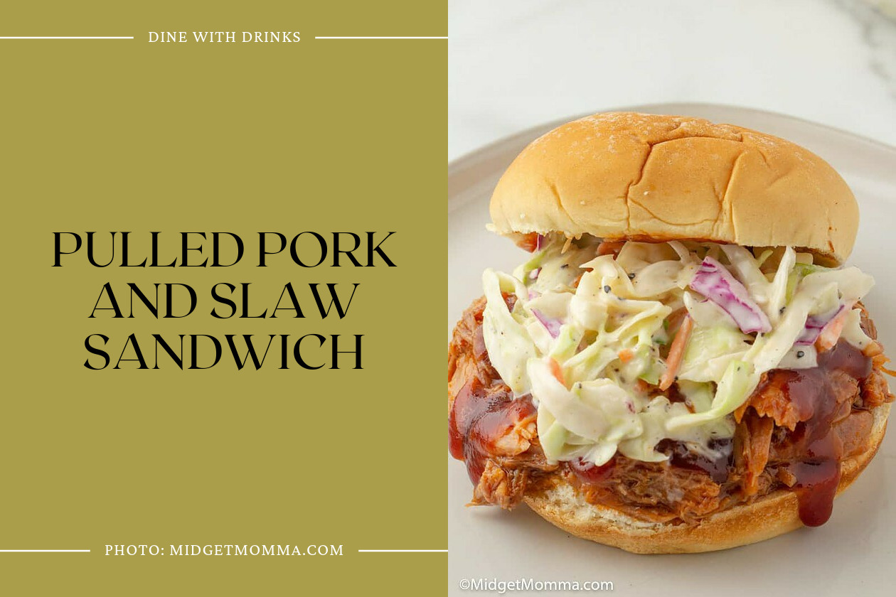 Pulled Pork And Slaw Sandwich