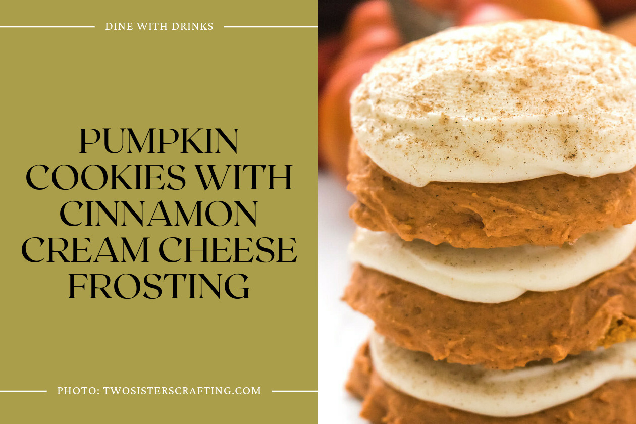 Pumpkin Cookies With Cinnamon Cream Cheese Frosting