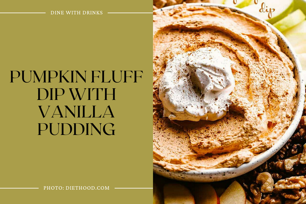Pumpkin Fluff Dip With Vanilla Pudding