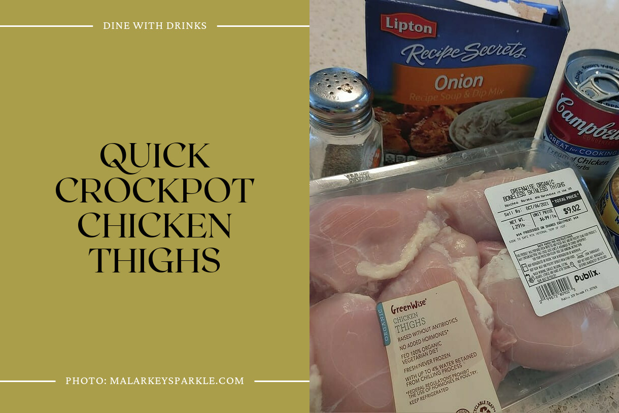 Quick Crockpot Chicken Thighs