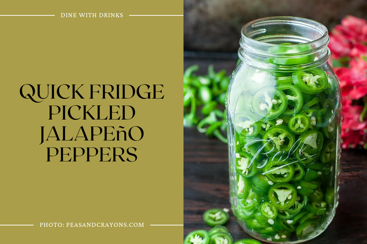 Quick Fridge Pickled Jalapeño Peppers