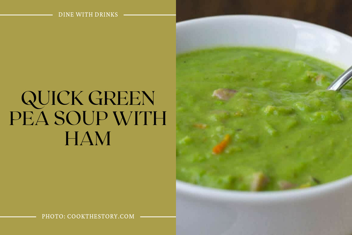 Quick Green Pea Soup With Ham