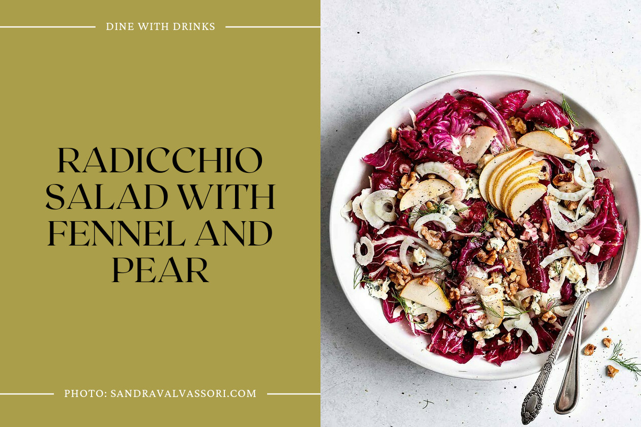 Radicchio Salad With Fennel And Pear