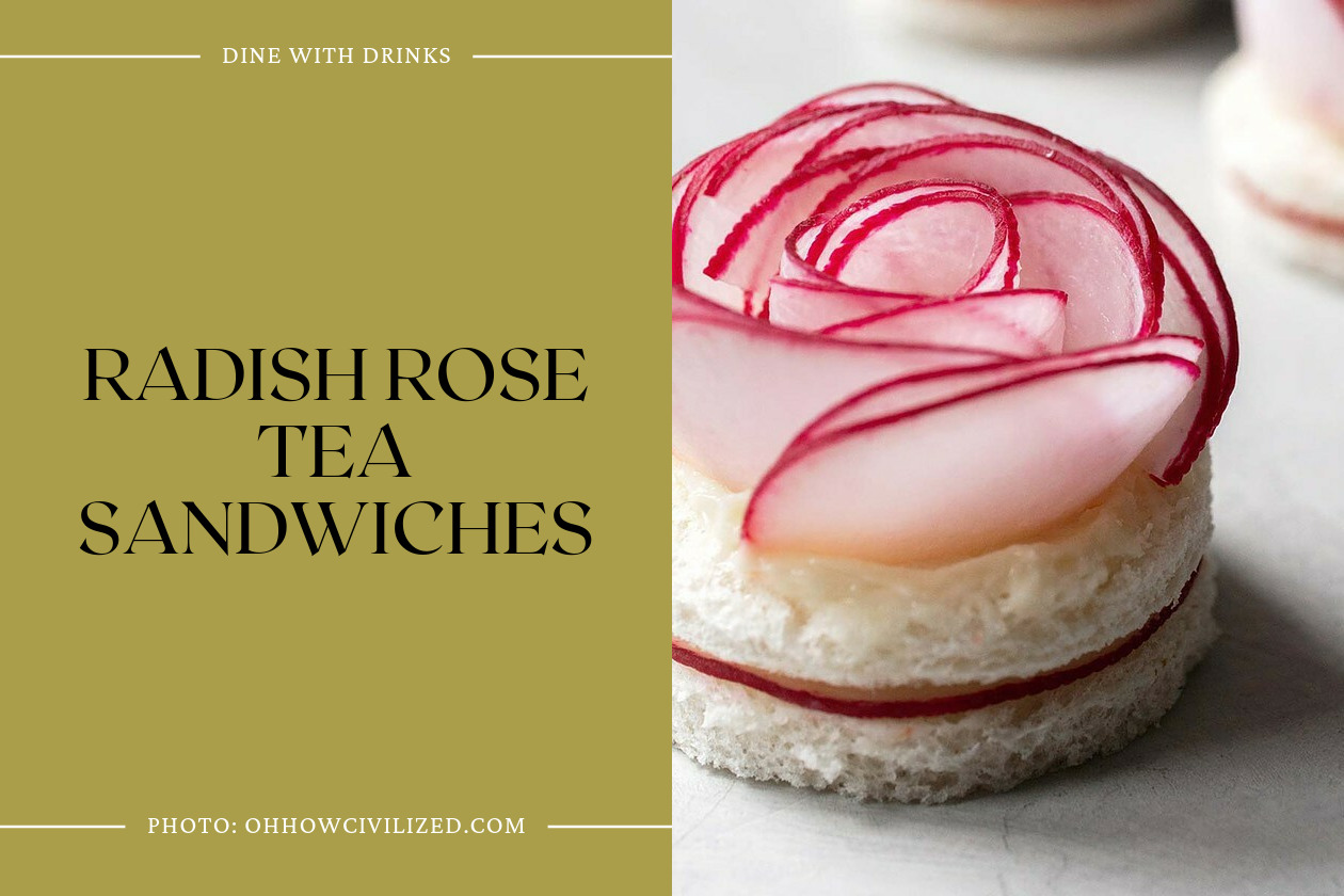 Radish Rose Tea Sandwiches