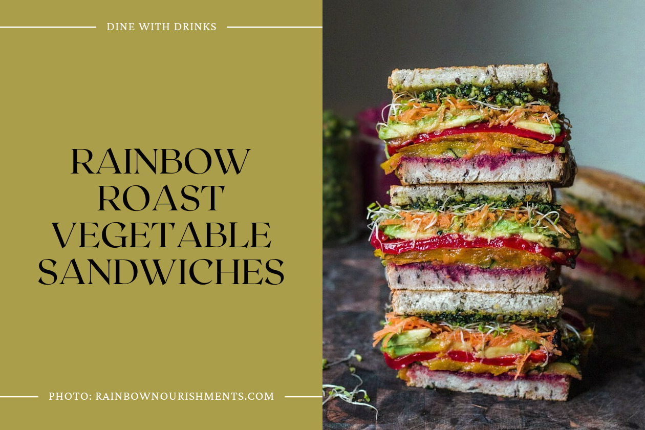 Rainbow Roast Vegetable Sandwiches