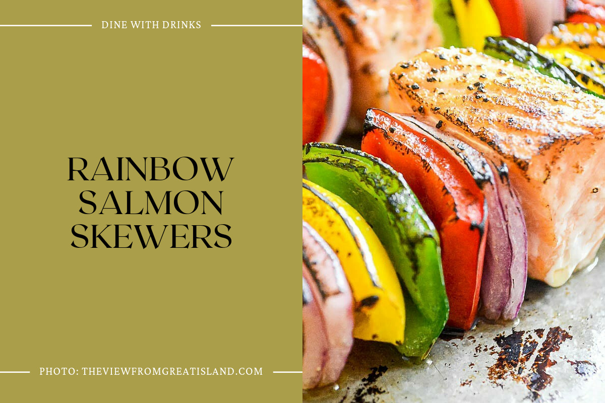 Rainbow Salmon Skewers