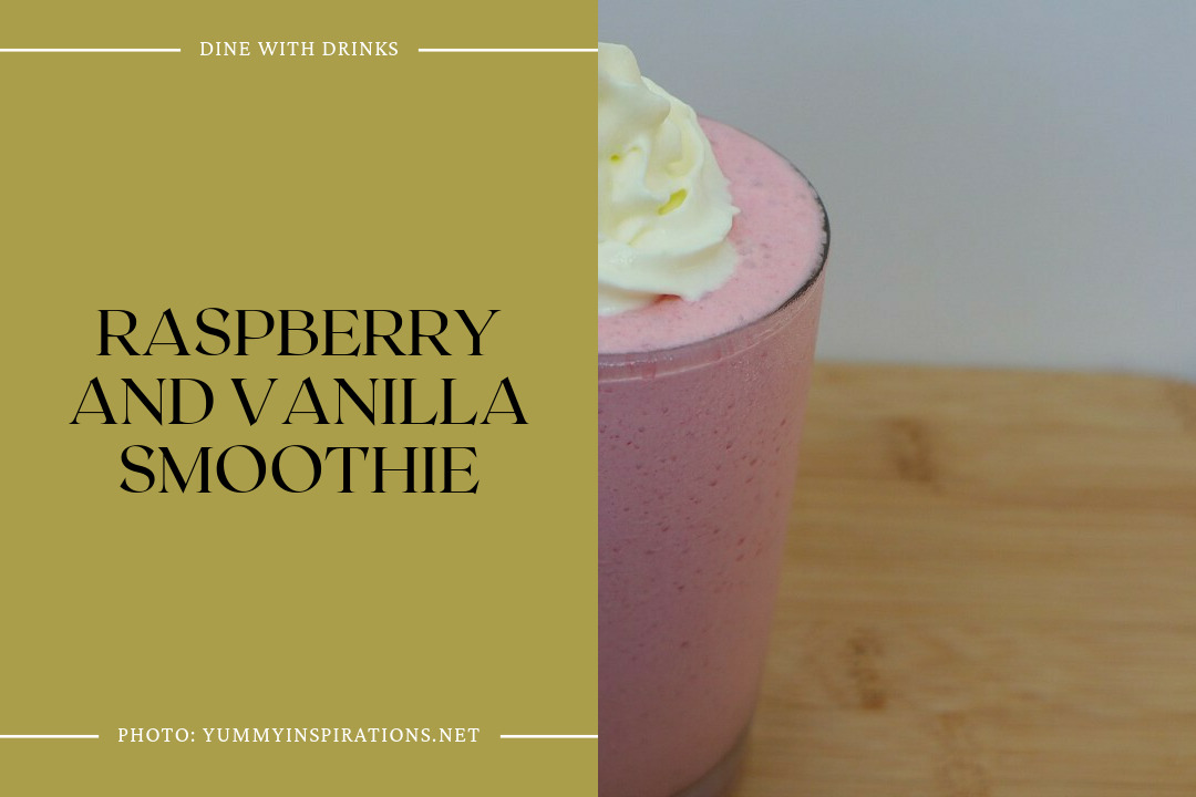 Raspberry And Vanilla Smoothie