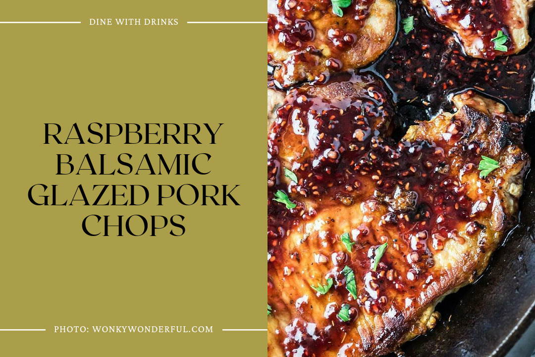 Raspberry Balsamic Glazed Pork Chops