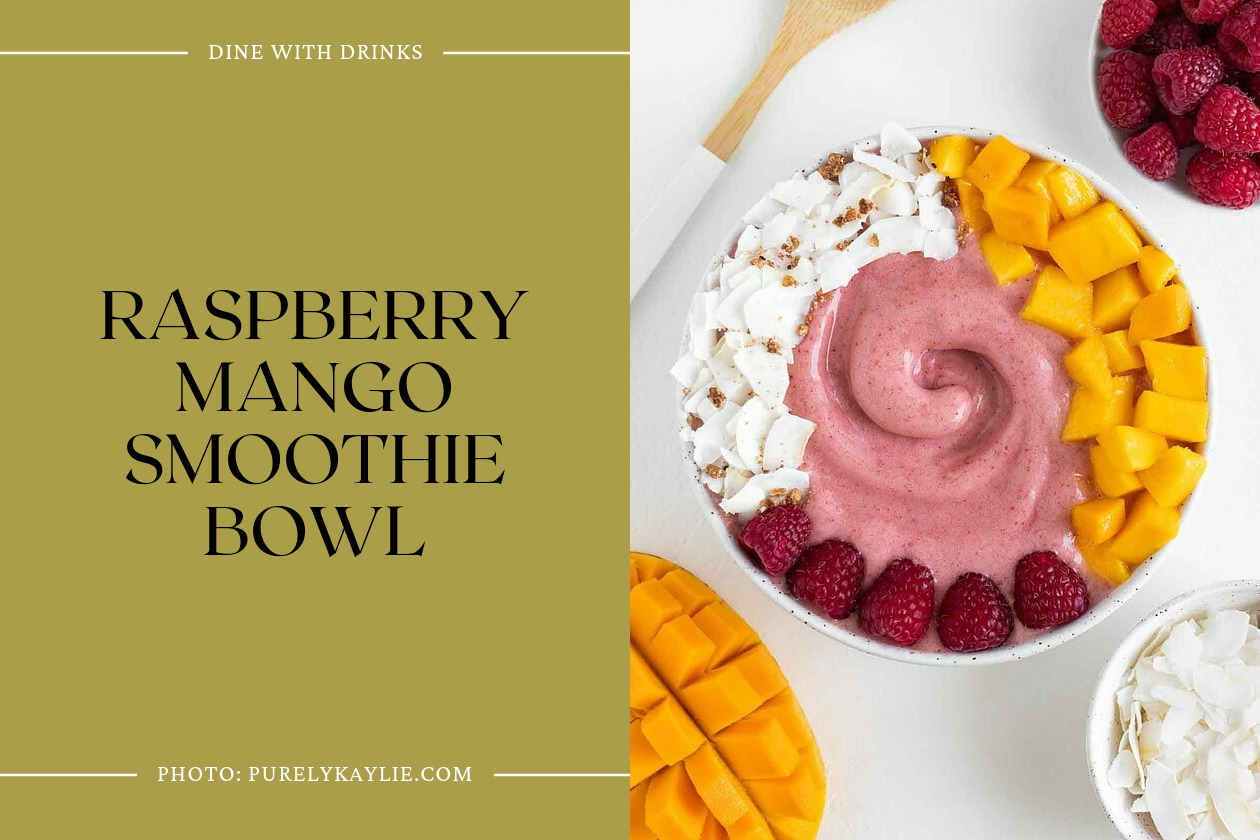 Raspberry Mango Smoothie Bowl