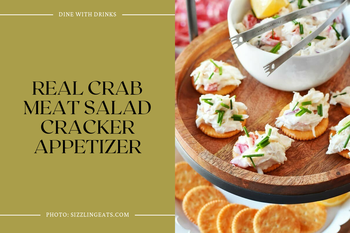 Real Crab Meat Salad Cracker Appetizer