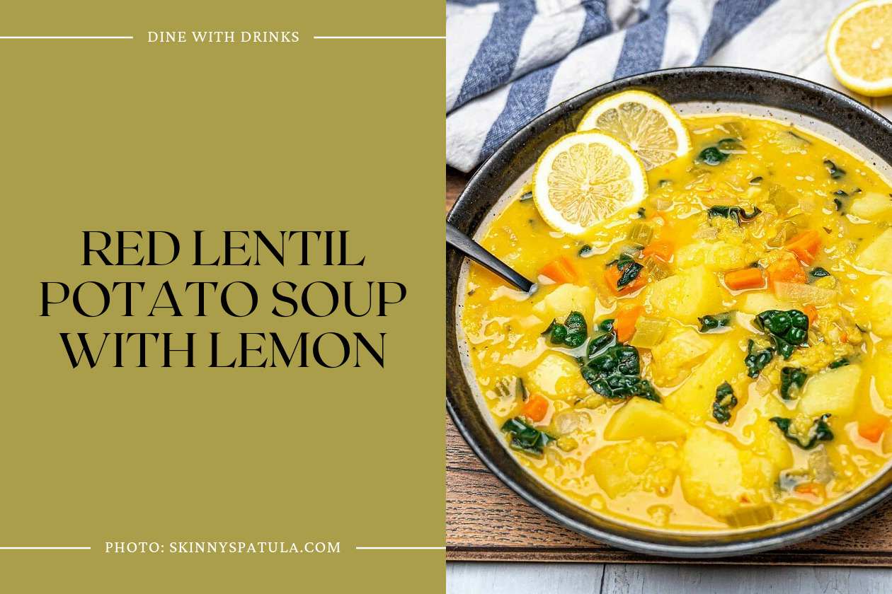 Red Lentil Potato Soup With Lemon