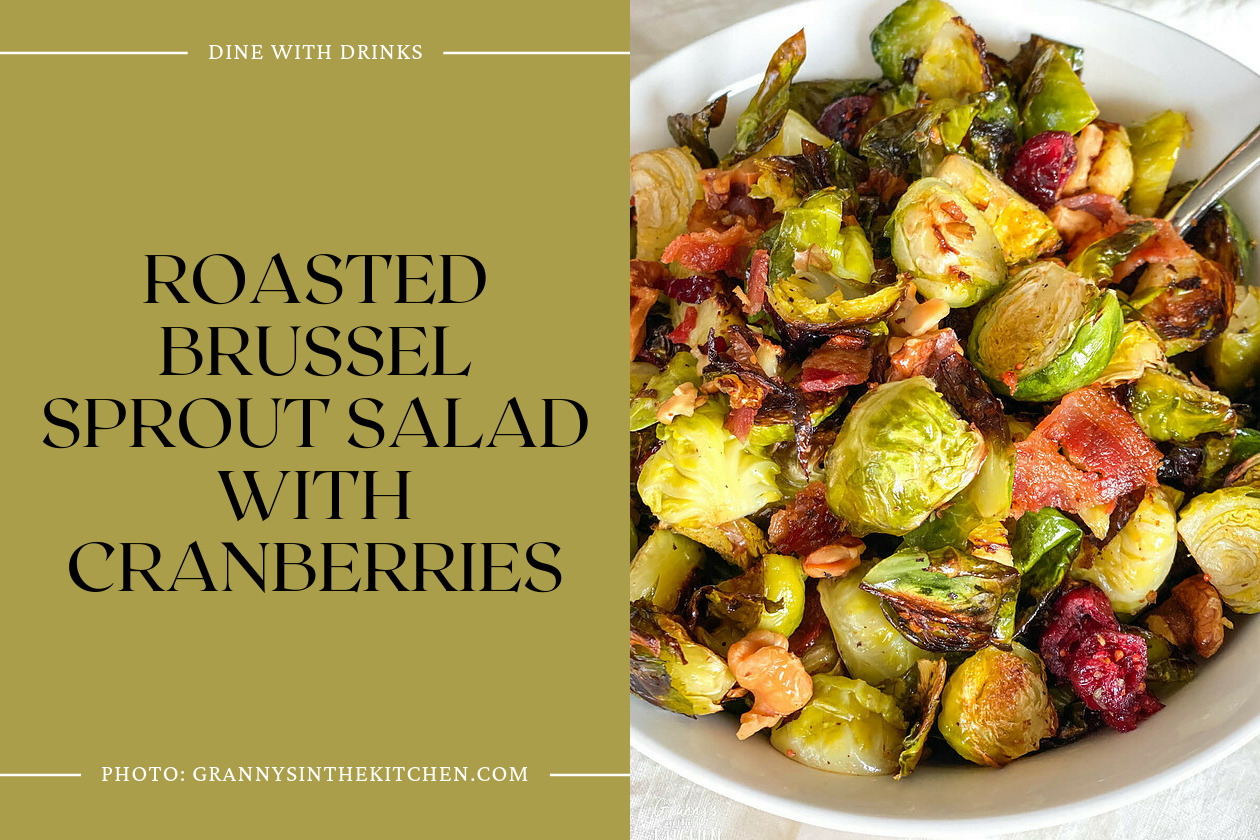 Roasted Brussel Sprout Salad With Cranberries