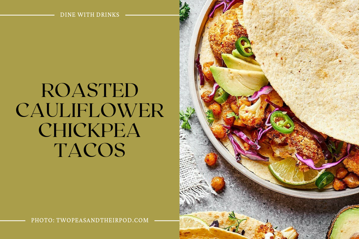 Roasted Cauliflower Chickpea Tacos