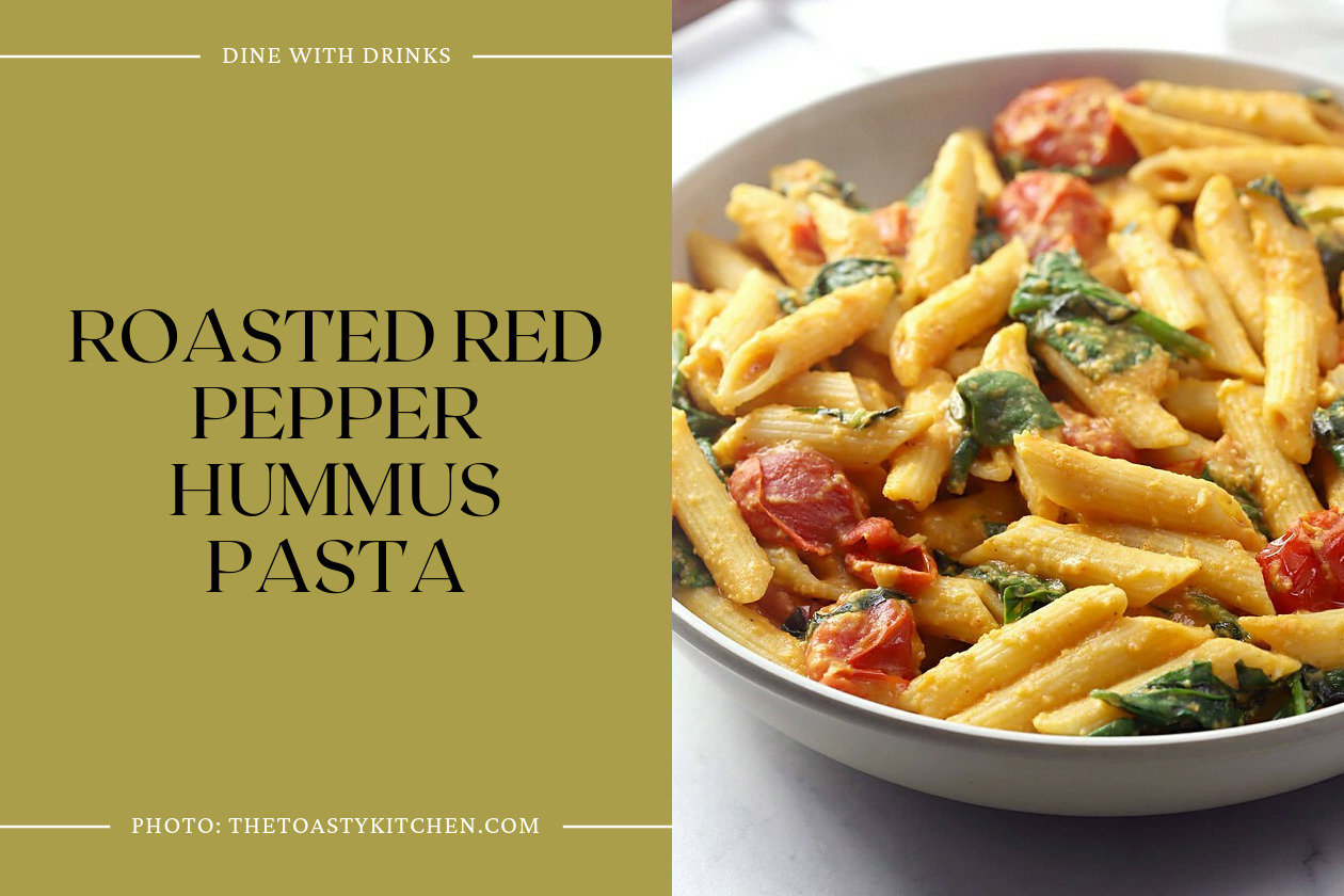 Roasted Red Pepper Hummus Pasta