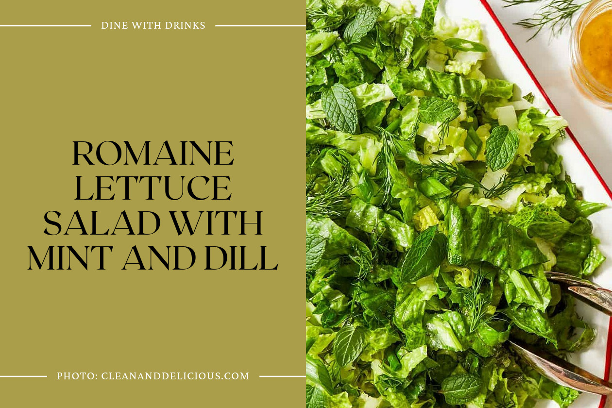 Romaine Lettuce Salad With Mint And Dill