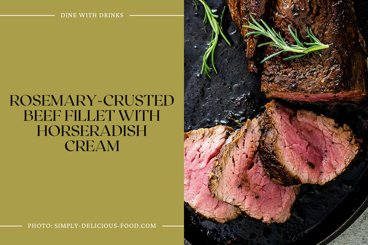 Rosemary-Crusted Beef Fillet With Horseradish Cream