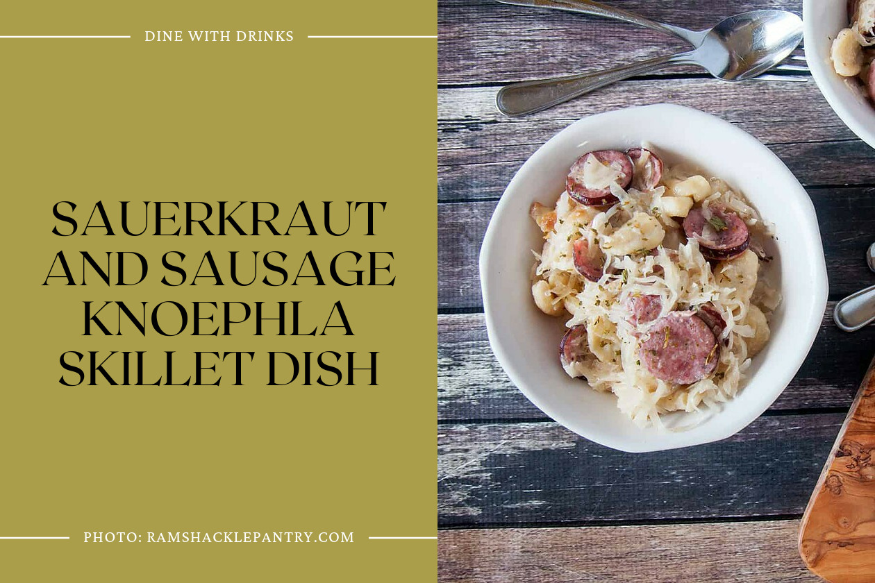 Sauerkraut And Sausage Knoephla Skillet Dish