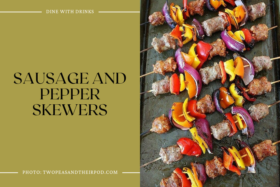 Sausage And Pepper Skewers