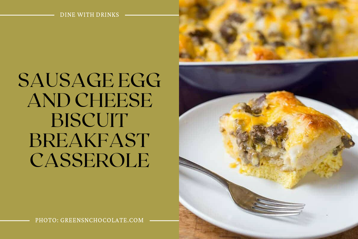 Sausage Egg And Cheese Biscuit Breakfast Casserole