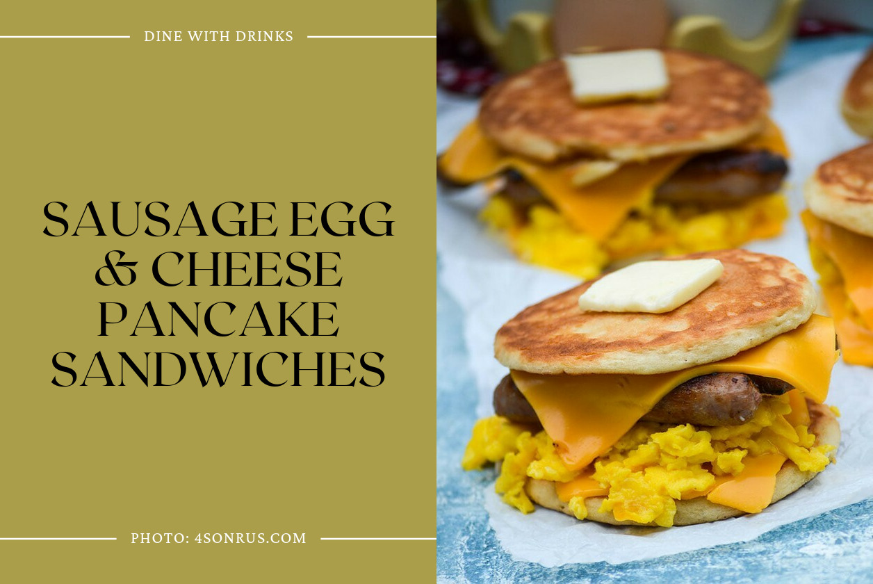 Sausage Egg & Cheese Pancake Sandwiches