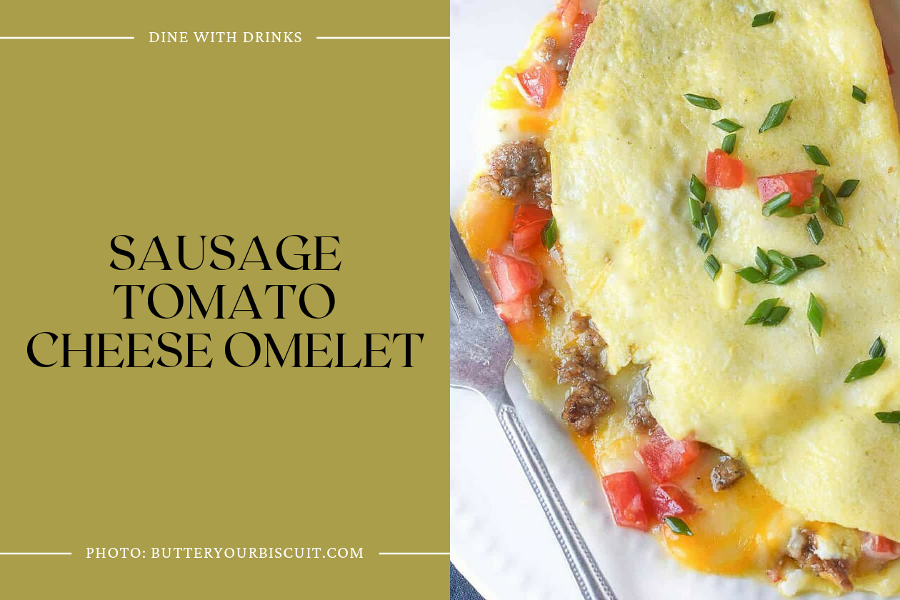 Sausage Tomato Cheese Omelet