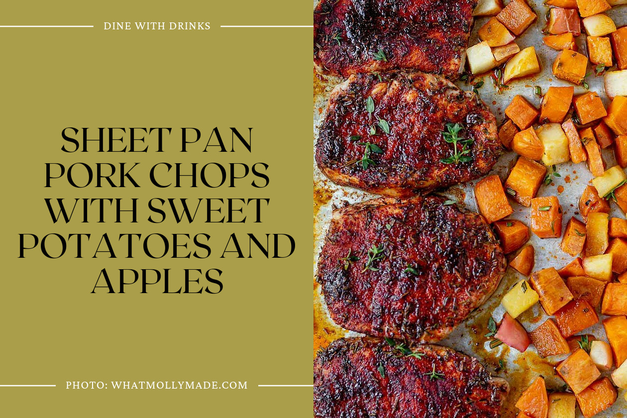 Sheet Pan Pork Chops With Sweet Potatoes And Apples