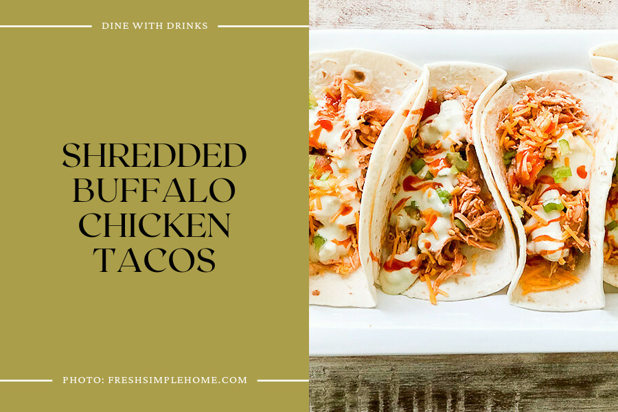Shredded Buffalo Chicken Tacos