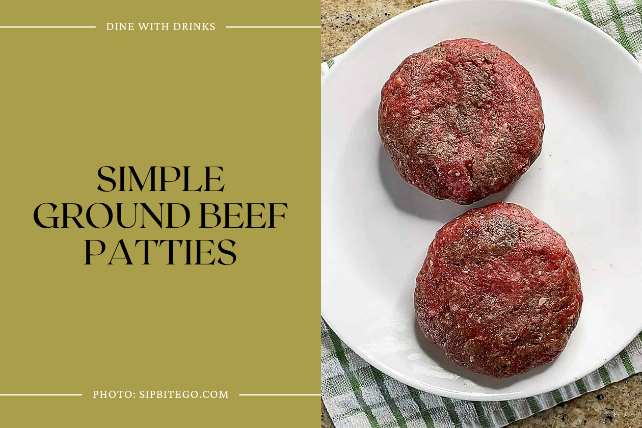 Simple Ground Beef Patties