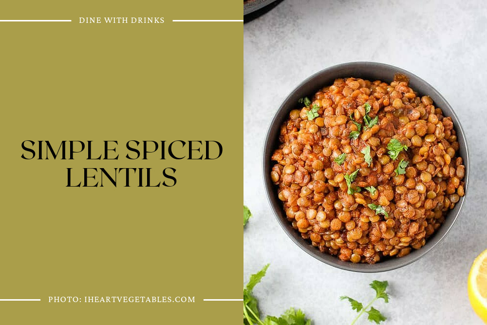 Simple Spiced Lentils
