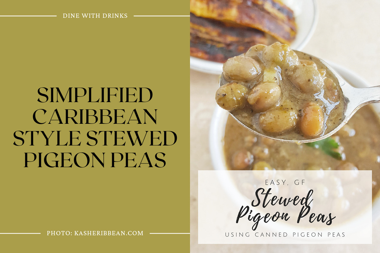 Simplified Caribbean Style Stewed Pigeon Peas