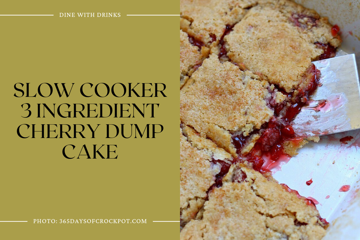 Slow Cooker 3 Ingredient Cherry Dump Cake