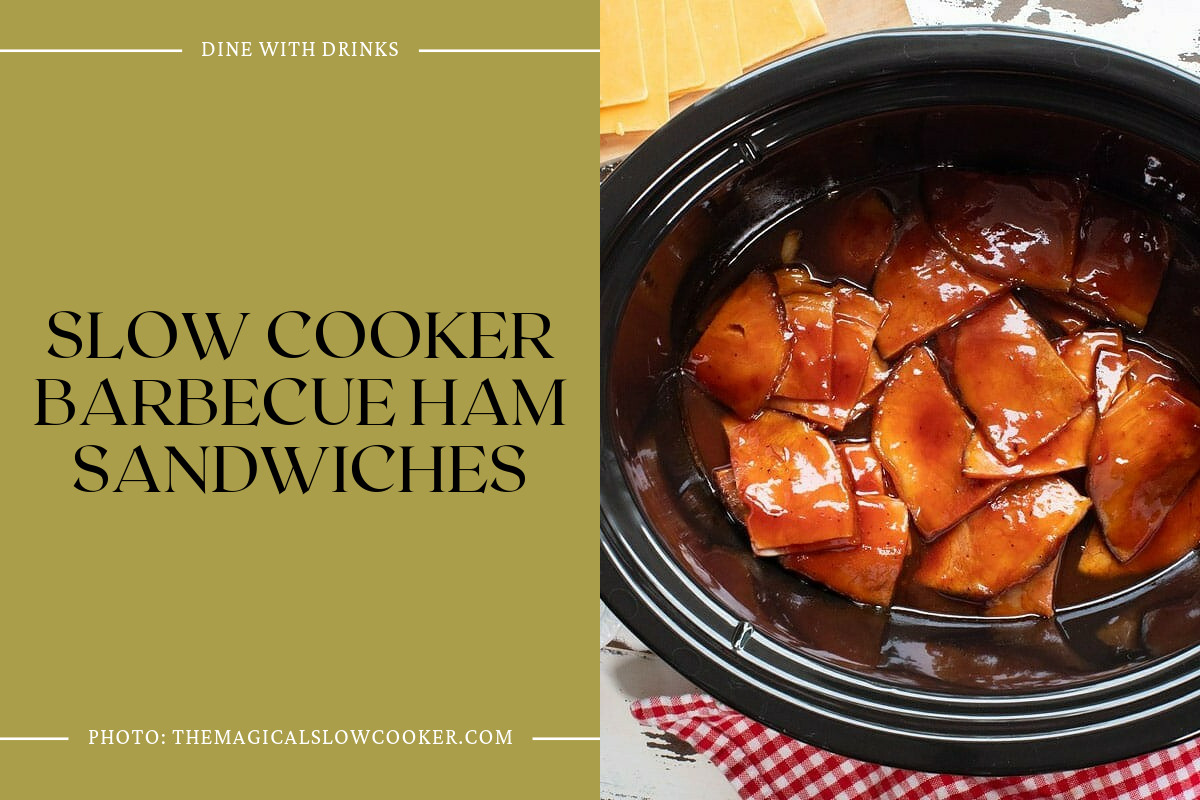 Slow Cooker Barbecue Ham Sandwiches