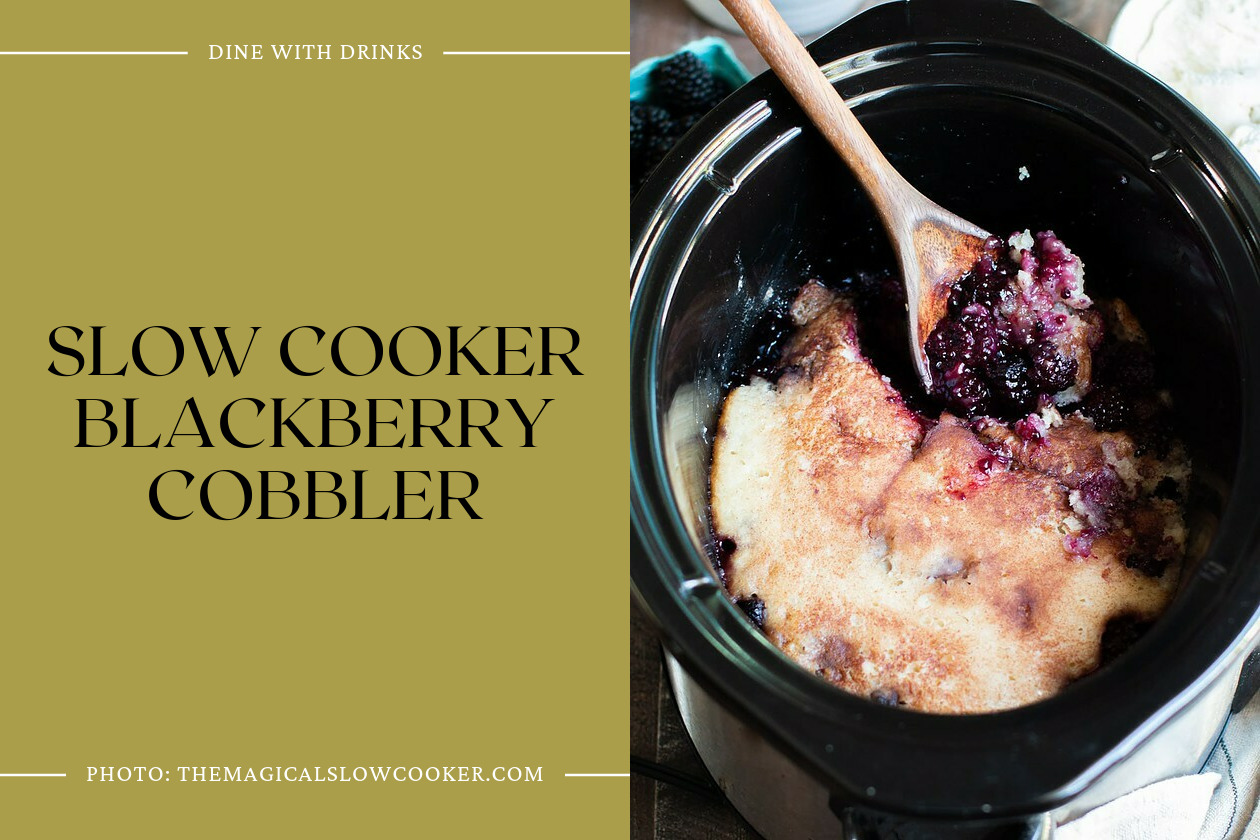 Slow Cooker Blackberry Cobbler